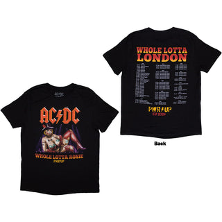 AC/DC Unisex T-Shirt: Whole Lotta London PWR-UP EU Tour '24 (Back Print & Ex-Tour)