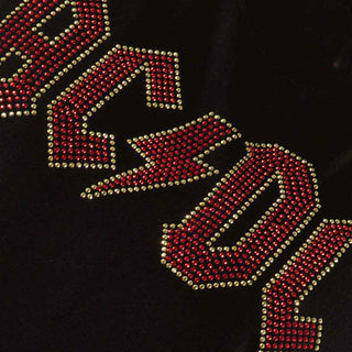 AC/DC Embellished T-Shirt: Full Colour Logo
