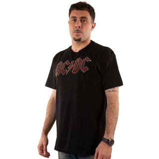 AC/DC Embellished T-Shirt: Full Colour Logo
