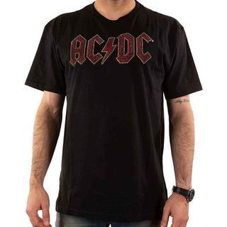 AC/DC Embellished T-Shirt: Full Colour Logo