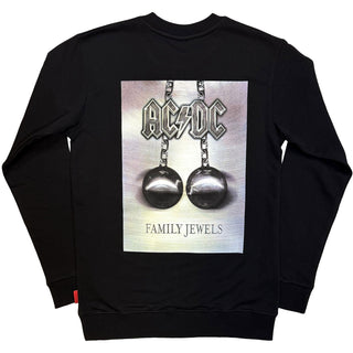 AC/DC Unplugged Sweatshirt: Family Jewels (Black) (Back Print)