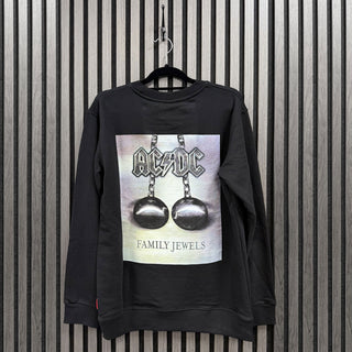 AC/DC Unplugged Sweatshirt: Family Jewels (Black) (Back Print)