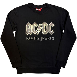 AC/DC Unplugged Sweatshirt: Family Jewels (Black) (Back Print)