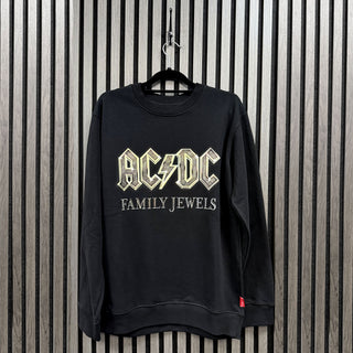 AC/DC Unplugged Sweatshirt: Family Jewels (Black) (Back Print)