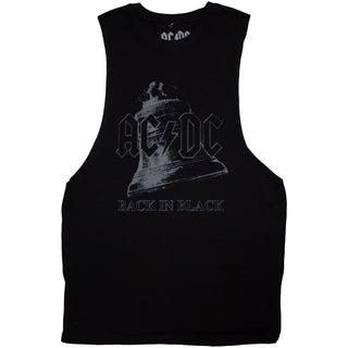 AC/DC Vest T-Shirt: Back In Black Bell (Black)