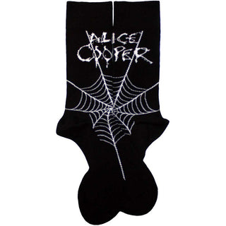 Alice Cooper Unisex Ankle Socks: Web (Black) (UK Size 7 - 11)