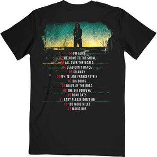 Alice Cooper T-Shirt: Road Cover Tracklist (Back Print)