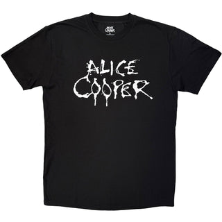 Alice Cooper T-Shirt: Logo Mono (Black)