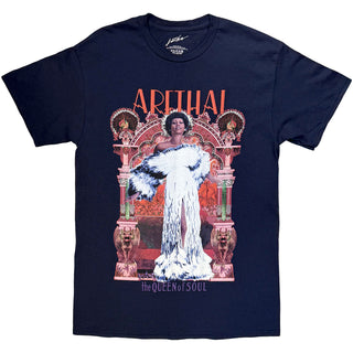 Aretha Franklin T-Shirt: The Queen Of Soul (Navy Blue)