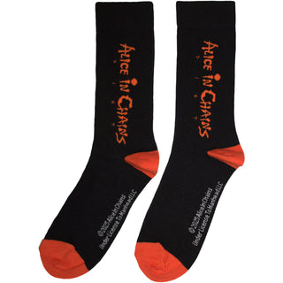 Alice In Chains Unisex Ankle Socks: Logo (Black) (UK Size 6 - 11)