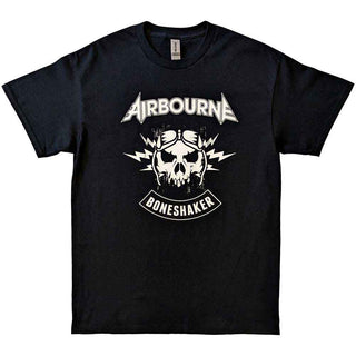 Airbourne Unisex T-Shirt: R 'n' R Boneshaker (Black) (Back Print)