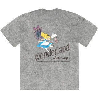 Disney T-Shirt: Alice In Wonderland - Wonderland This Way (Grey)