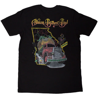 The Allman Brothers Band Unisex T-Shirt: Road Goes On (Black) (Back Print)