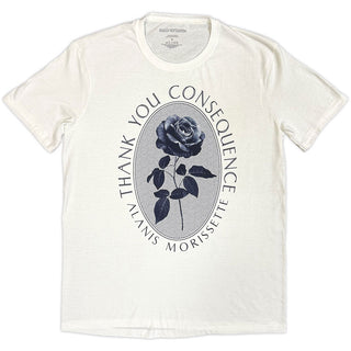 Alanis Morissette T-Shirt: Rose (White)