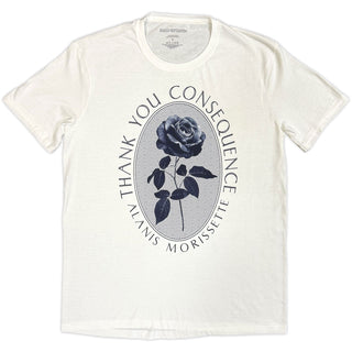 Alanis Morissette T-Shirt: Rose (White)