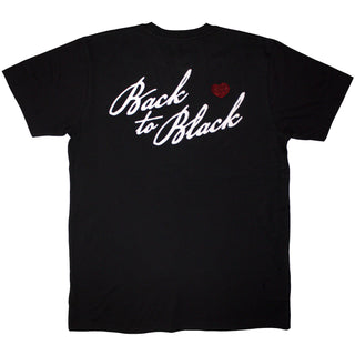 Amy Winehouse Embellished T-Shirt: Back To Black (Black) (Back Print)