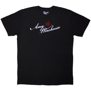 Amy Winehouse Embellished T-Shirt: Back To Black (Black) (Back Print)