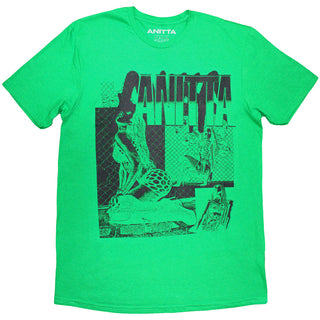 Anitta T-Shirt: Green Collage (Green)