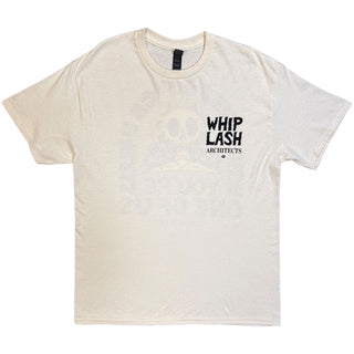 Architects T-Shirt: Whiplash Who Gives A Fuck (Natural) (Back Print) (Ex-Tour)