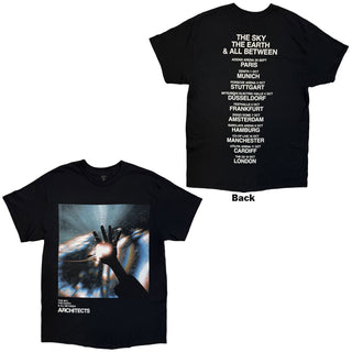 Architects T-Shirt: TSTE & AB EU Tour October 25 (Black) (Back Print)  (Ex-Tour)