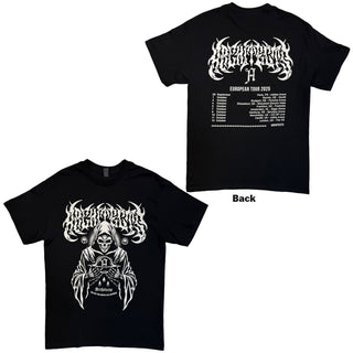 Architects T-Shirt: TSTE & AB Skeleton EU Tour 25 (Black) (Back Print)  (Ex-Tour)