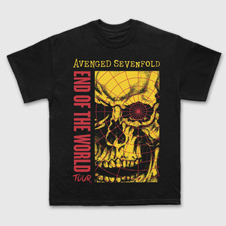 Avenged Sevenfold Carbon T-Shirt: End Of The World Tour (Black)