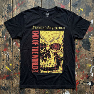 Avenged Sevenfold Carbon T-Shirt: End Of The World Tour (Black)