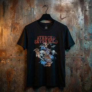 Avenged Sevenfold Carbon T-Shirt: Night Bats (Black)