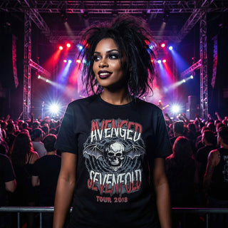 Avenged Sevenfold Carbon T-Shirt: Tour '18 (Black)