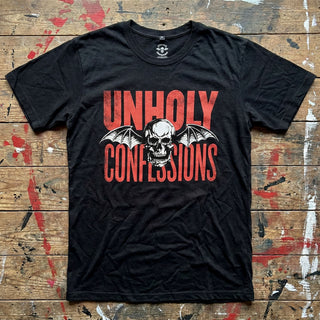 Avenged Sevenfold Carbon T-Shirt: Unholy Confessions (Black) (Back Print)