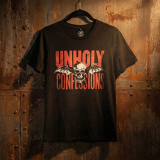 Avenged Sevenfold Carbon T-Shirt: Unholy Confessions (Black) (Back Print)