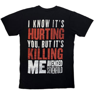 Avenged Sevenfold Carbon T-Shirt: Unholy Confessions (Black) (Back Print)