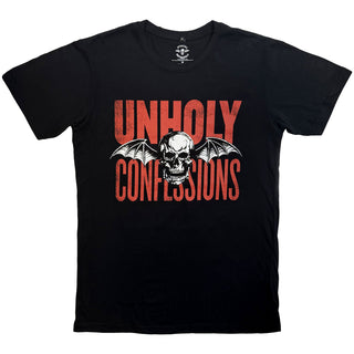 Avenged Sevenfold Carbon T-Shirt: Unholy Confessions (Black) (Back Print)