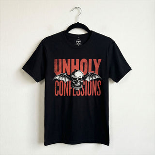 Avenged Sevenfold Carbon T-Shirt: Unholy Confessions (Black) (Back Print)