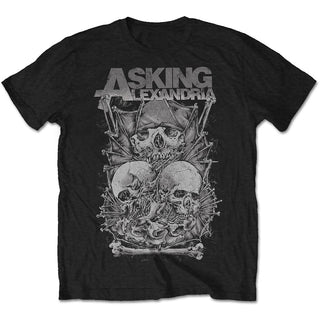 Asking Alexandria Unisex T-Shirt: Skull Stack