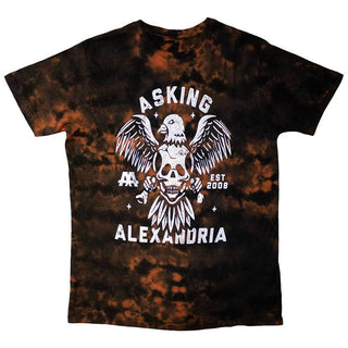 Asking Alexandria Unisex T-Shirt: Eagle Skull (Wash Collection)