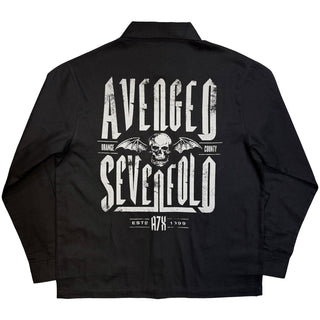 Avenged Sevenfold Casual Shirt: Est. 1999 (Black) (Back Print)