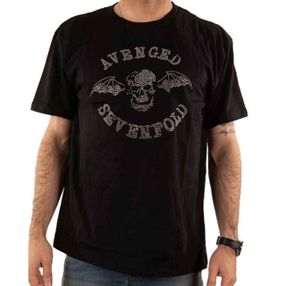 Avenged Sevenfold Embellished T-Shirt: Deathbat