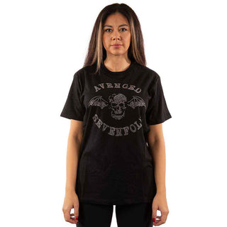 Avenged Sevenfold Embellished T-Shirt: Deathbat