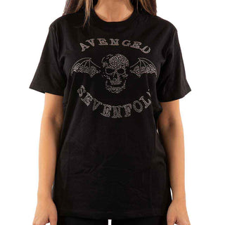 Avenged Sevenfold Embellished T-Shirt: Deathbat