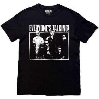 All Time Low T-Shirt: Everyones Talking World Tour (Black) (Back Print)