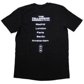 ATEEZ Unisex T-Shirt: Fellowship Tour Euro Logo (Black) (Back Print & Ex-Tour)