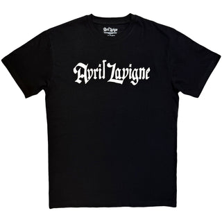 Avril Lavigne T-Shirt: Logo Mono (Black)