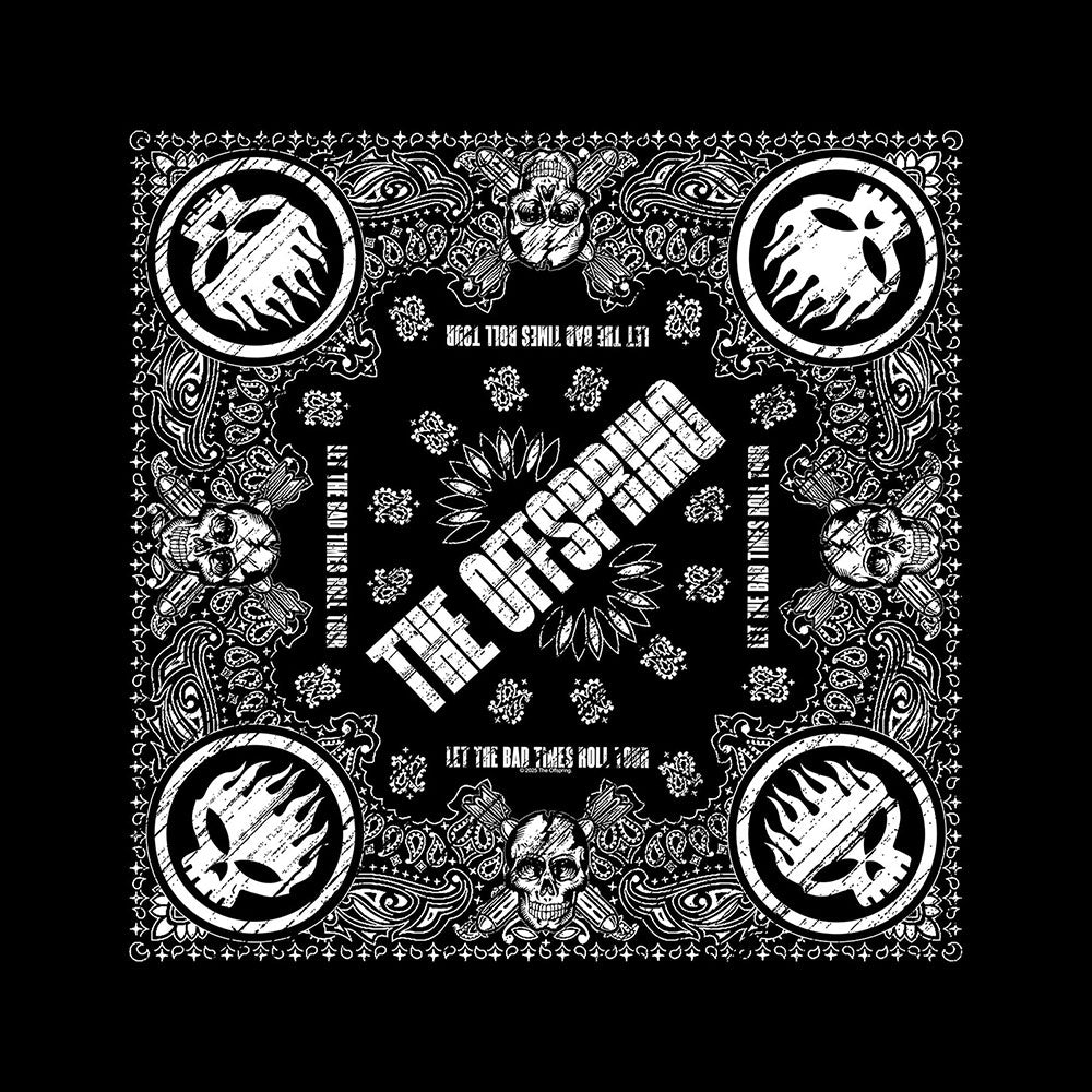 The Offspring Bandana: Skull Logo (Black) – ATC Music Merch