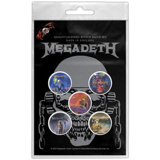 Megadeth Button Badge Pack: Vic Rattlehead