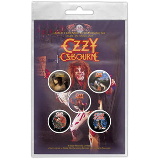 Ozzy Osbourne Button Badge Pack: Diary Of A Madman