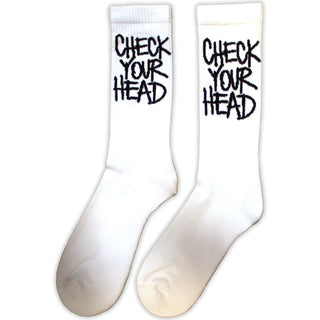 The Beastie Boys Unisex Terry Socks: Check Your Head (White) (UK Size 4 - 7)