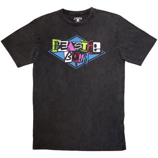 The Beastie Boys Unisex Stone Wash T-Shirt: Multicolour Logo