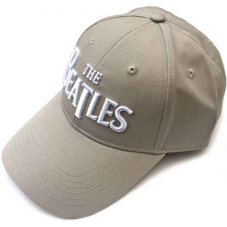 The Beatles Baseball Cap: White Drop T Logo (Sand)