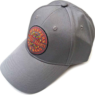 The Beatles Baseball Cap: Sgt Pepper Drum (Grey)